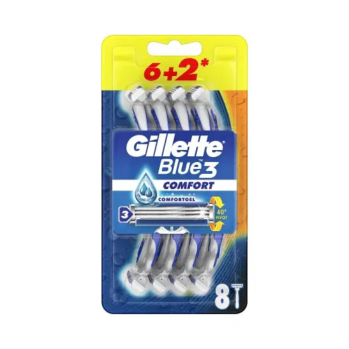 Gilette Blue 3 Comfort Zestaw Maszynek do Golenia 8 szt-17262