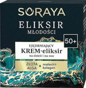 Soraya Eliksir Młodości Ujędrniający Krem-Eliksir na dzień i na noc 50+ Złota Alga+ malachait kolagen 50 ml