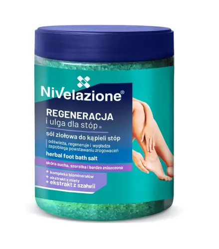 Nivelazione Ziołowa sól do kąpieli stóp 600 g-18232