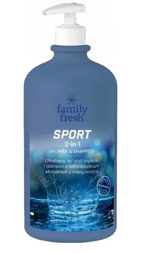 Soraya Family Fresh 2w1 Chłodzący żel pod prysznic i szampon SPORT 1000 ml-18306