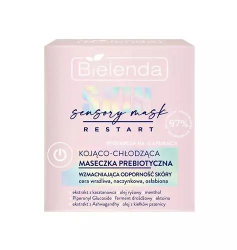 Bielenda Skin Sensory Mask Restart Kojąco-Chłodząca Maseczka prebiotyczna 50 ml-18682
