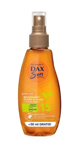 Dax Sun Relaksujący Olejek do opalania SPF 15 200 ml-19130