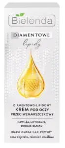 BIELENDA DIAMENTOWE LIPIDY Diamentowo - Lipidowy Krem Przeciwzmarszczkowy pod oczy 15 ml