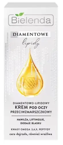BIELENDA DIAMENTOWE LIPIDY Diamentowo - Lipidowy Krem Przeciwzmarszczkowy pod oczy 15 ml-19104