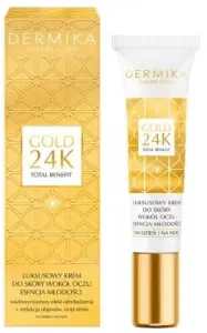 DERMIKA LUXURY GOLD 24K Luksusowy krem do skóry wokół oczu Esencja młodości 15 ml