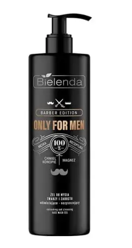 BIELENDA Only For Men Żel do mycia twarzy 190 g-19967