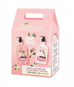 Bielenda Zestaw Body Coctail Rabarbar Wanilia (Żel pod prysznic 400 ml+Balsam do ciała 400 ml)