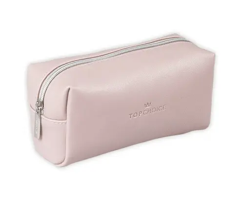 TOP CHOICE Kosmetyczka Leather Jasny Beż 22x11,5cm-20014