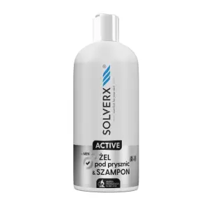 SOLVERX MEN ACTIVE Żel pod prysznic i szampon 2w1