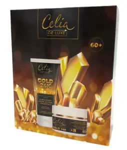 Celia Zestaw prezentowy 2 produktów Celia De Luxe Gold 24 K 60+ ( krem do rąk 80 ml + krem do twarzy 50 ml )