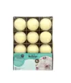 Bolsius Świece pływające Kremowe Maxi 8 h 12 szt -24096