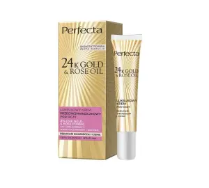 PERFECTA 24k Gold & Rose Oil Krem Przeciwzmarszczkowy pod Oczy 15 ml 