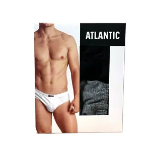 ATLANTIC Majtki męskie 2-pak czarno-szare XL