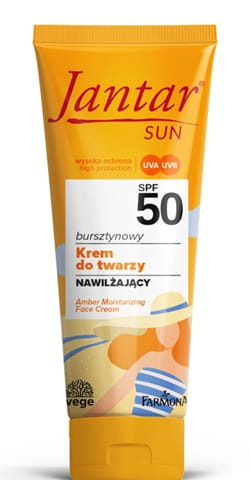 JANTAR SUN bursztynowy nawilżający krem do twarzy SPF 50, 50 ML-26415