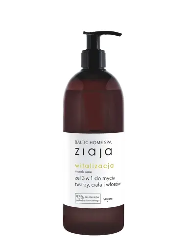 ZIAJA Żel 3w1 Witalizacja Morela Ume 500 ml-26446