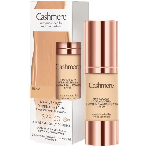 CASHMERE Nawilżający podkład SPF 30 Beige -26178