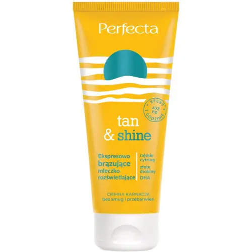 PERFECTA Tan&amp;Shine Ekspresowy balsam brązujący 200 ml-26531