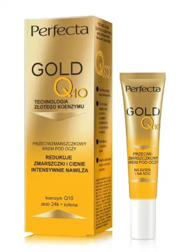 PERFECTA GOLD Q10 Krem przeciwzmarszkowy pod oczy, 15 ml -26210