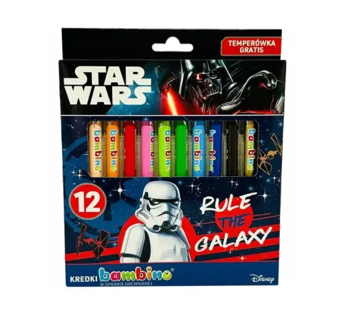 BAMBINO Kredki Star Wars 12 szt-27184
