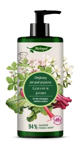 Herbapol Polana Olejkowy Żel Pod Prysznic Geranium i Jaśmin, 740 ml -27160