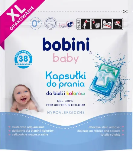 BOBINI Baby Kapsułki do prania bieli i koloru 38szt-27541