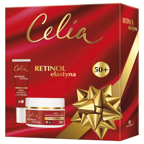 CELIA Zestaw kremów Retinol Elastyna 50+, krem pod oczy i na powieki, krem przeciwzmarszczokwy -27554