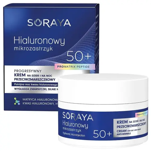 SORAYA Hialuronowy Mikrozastrzyk Krem 50+ 50ml-27677