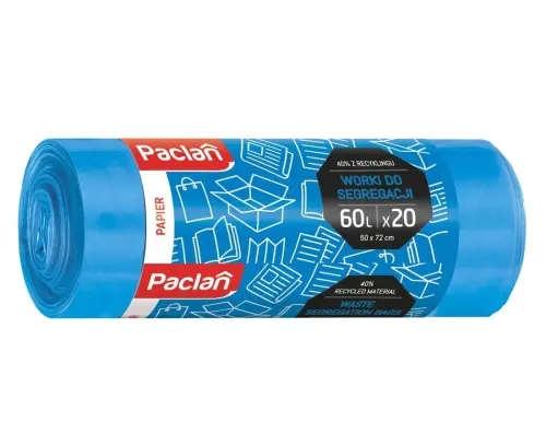 PACLAN worki do segregacji  PAPIER 60 L 20 szt-27689
