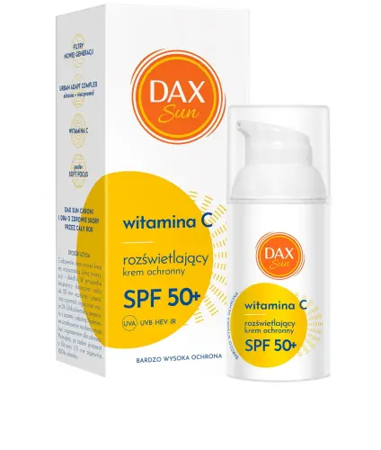 DAX SUN Witamina C Rozświetlający krem SPF 50+-26934