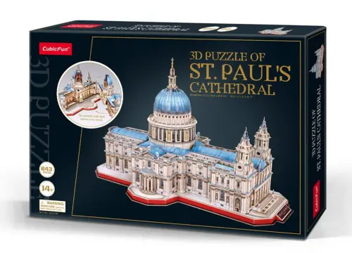 ZAB Cubic Fun Puzzle LED 3D Katedra Św. Pawła 643 pcs-28142