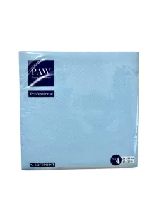 PAW Serwetki SoftPoint 38x38 cm 50 szt Błękitne 