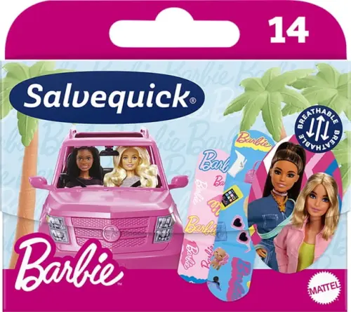 SALVEQUICK Plastry dla dzieci Barbie 14 szt-28507