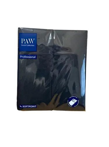 PAW Serwetki SoftPoint Kieszonki 32x38 cm 50 szt Czarne -28582