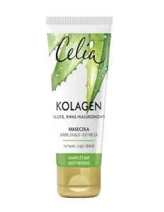 CELIA Maseczka Nawilżająco Odżywcza, Aloes i Kwas Hialuronowy60 ml 