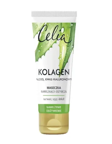 CELIA Maseczka Nawilżająco Odżywcza, Aloes i Kwas Hialuronowy60 ml -28783