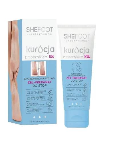 SHEFOOT Lekki deodoryzujący żel-preparat do stóp 5% mocznika -28989
