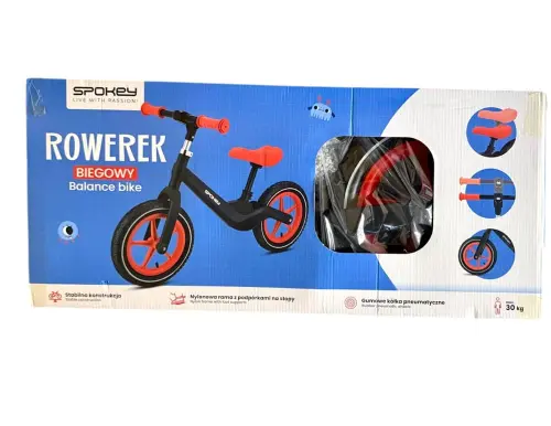 SPOKEY Rowerek biegowy Czerwony-29270