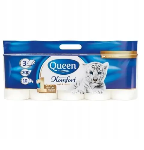 QUEEN Papier toaletowy Komfort 10 rolek-29444