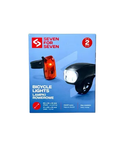 SEVEN FOR 7 Lampki rowerowe LED 2 szt -29289