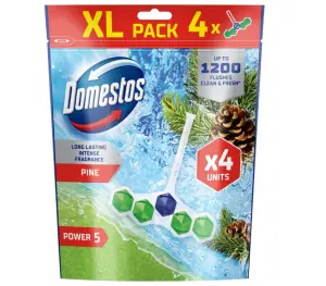 DOMESTOS Zawieszki do WC KULKI Sosna 4 szt 