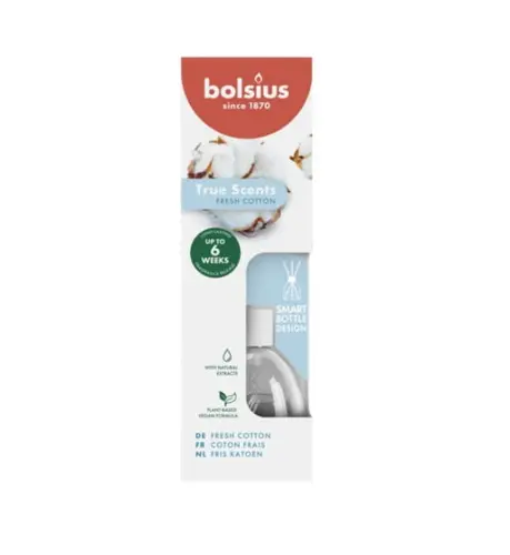 BOLSIUS Dyfuzor zapachowy patyczki Bawełna 60 ml -29833