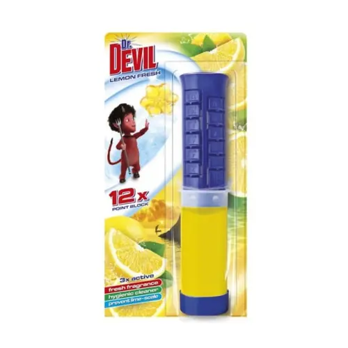DR DEVIL Krążki żelowe do WC Lemon Fresh 75 ml -29852