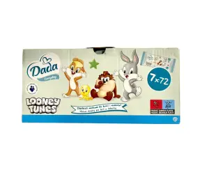 DADA Chusteczki nawilżane Mega Paka 7x72 LOONEY TUNES 