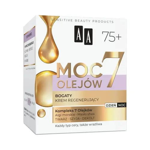 AA Moc 7 Olejków Krem do twarzy Regenerujący 75+-30540