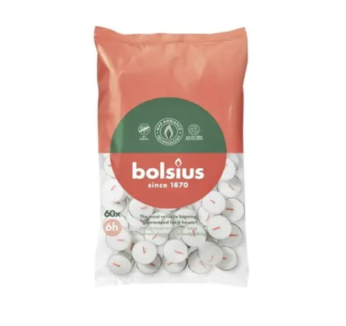BOLSIUS Podgrzewacze Bezzapachowe 60 szt -30191