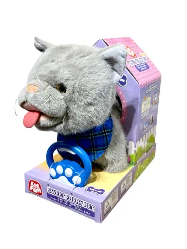 ZAB ELEFUN Sweet Furry Pet Kotek Szary-30780