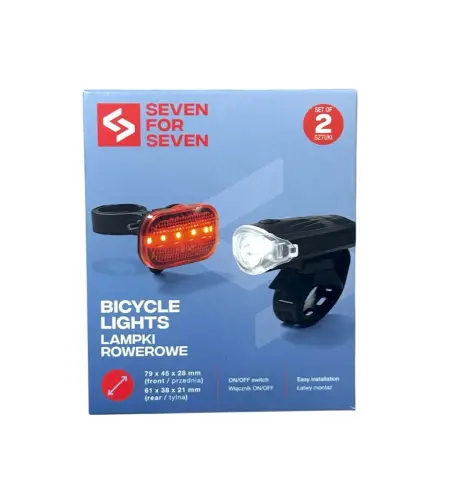 SEVEN FOR 7 Lampki rowerowe 2 szt -30299
