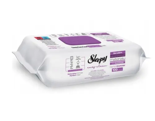 SLEEPY Uniwersalne Mokre Ręczniki Orchidea 100 szt-30398