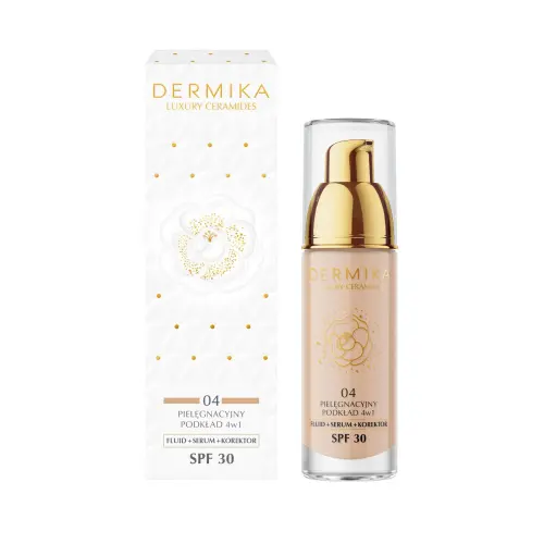 DERMIKA Luxury Ceramides podkład 4w1 odcień 04 30ml -31721
