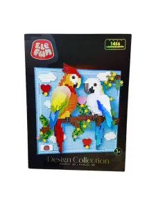ZAB ELEFUN Klocki Papugi 3D 1456 elementów 